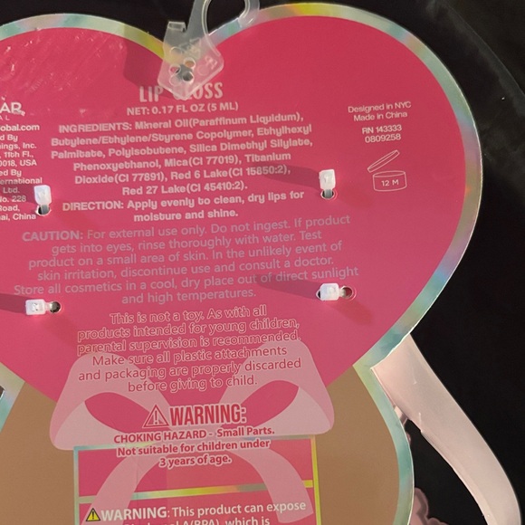 Pink Lip Gloss Keychain Set - Picture 4 of 4